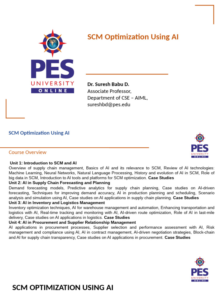 AI-Driven SCM Optimization Techniques | PDF | Supply Chain Management ...