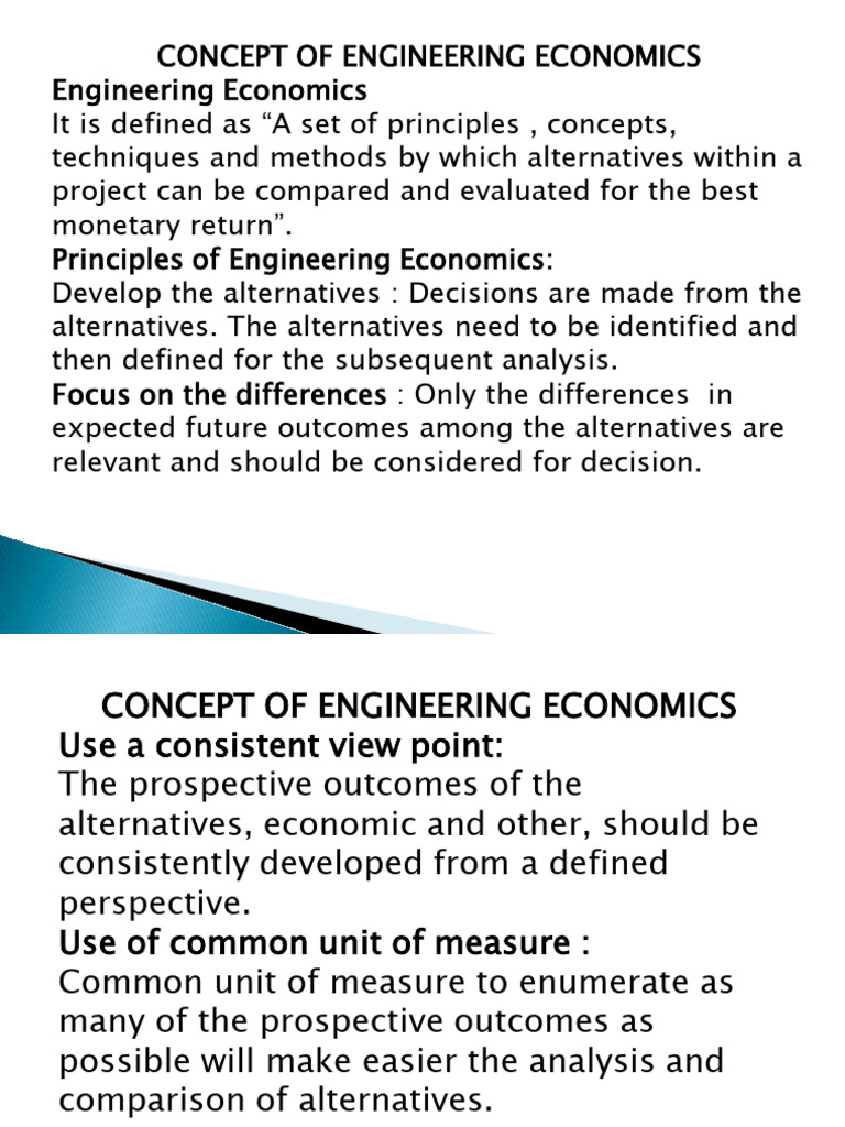 Principles of Engineering Economics | PDF | Economics | Production And ...