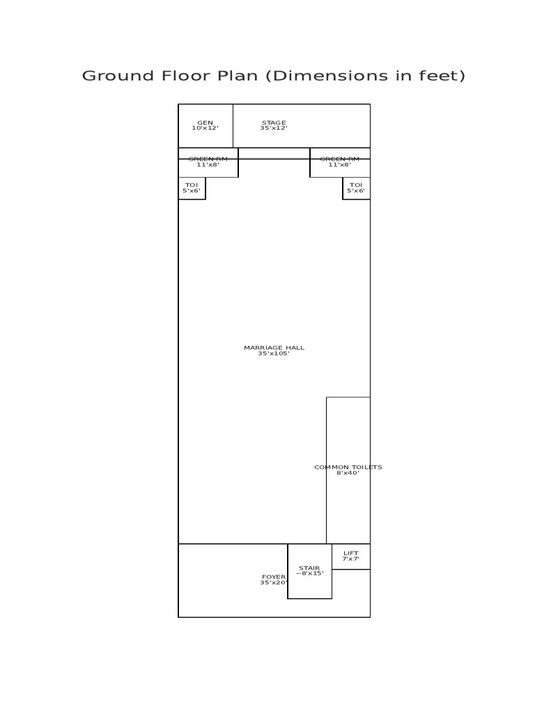 Ground Floor & Room Layout Plans | PDF | Room