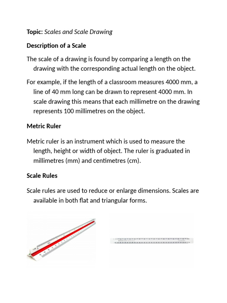 Scales and Scale Drawing j.s.s. 3 | PDF | Length | Measurement