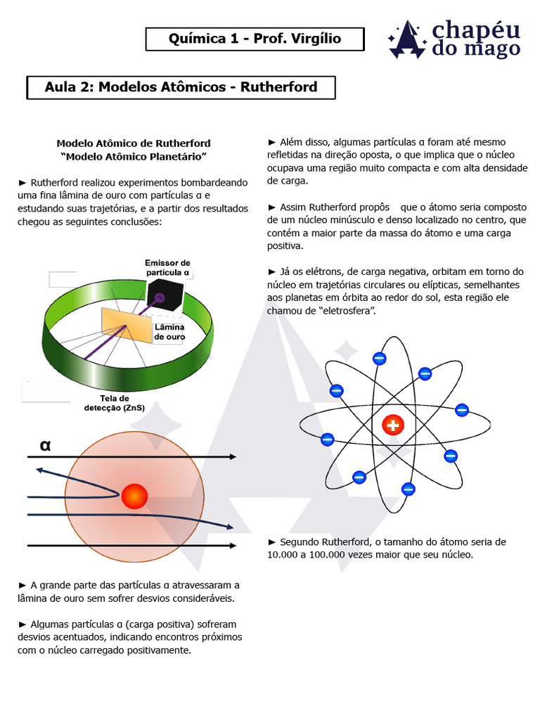 Modelo Atômico de Rutherford Explicado | PDF