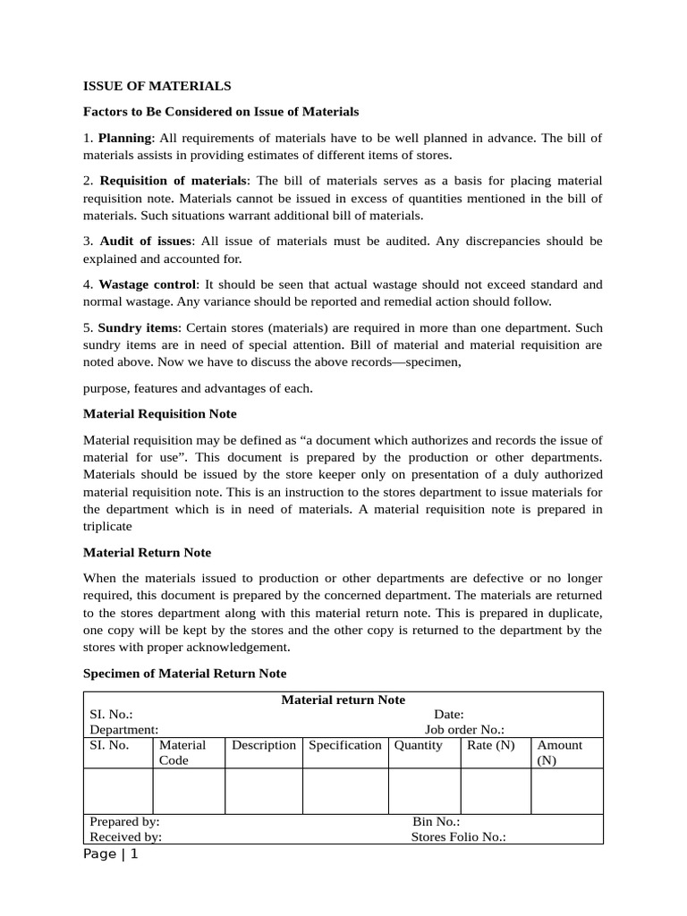 Material Management and Requisition Process | PDF | Prices | Business