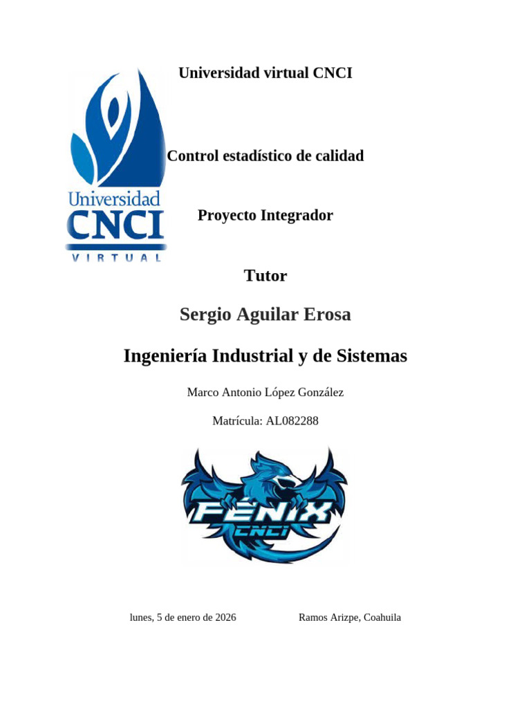 Control Estadístico de Calidad en Proyectos | PDF