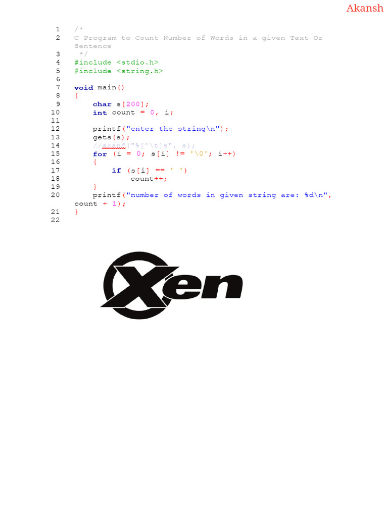 C Programs for String and File Operations | PDF | Computer Programming ...