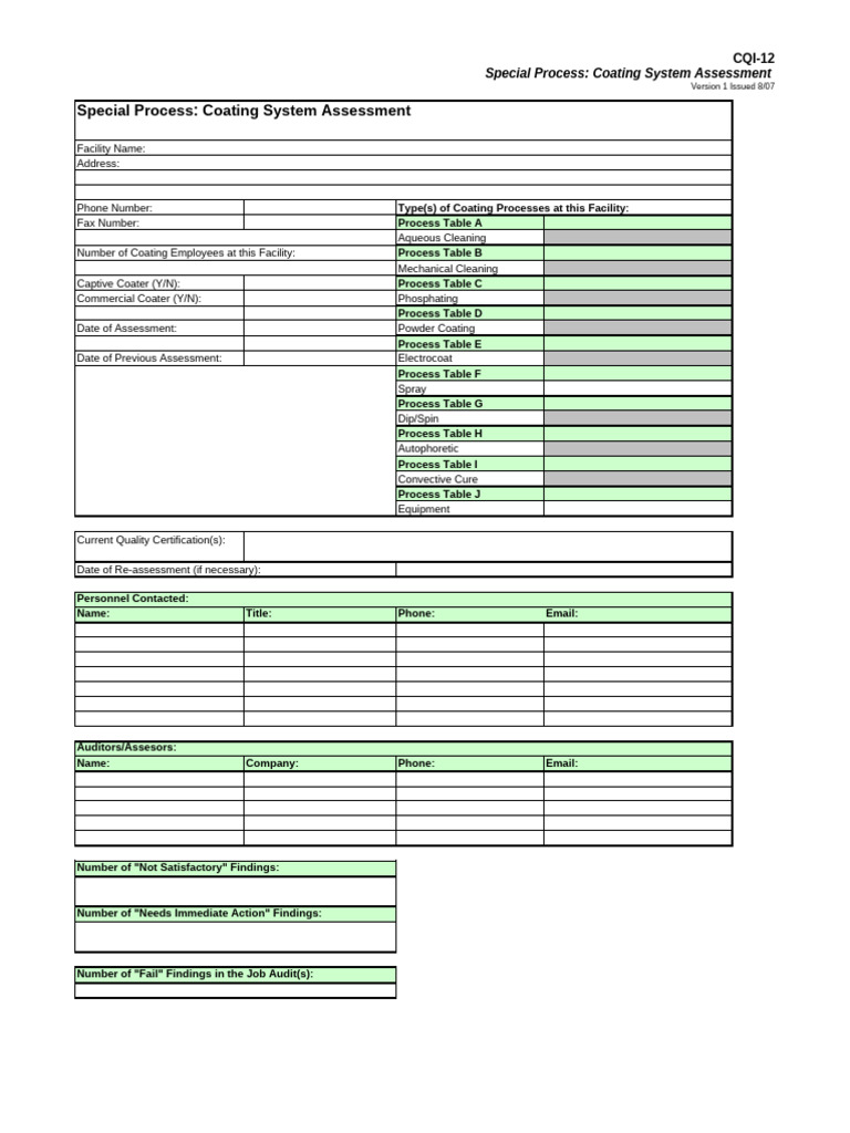 Coating System Assessment Guide | PDF | Specification (Technical ...