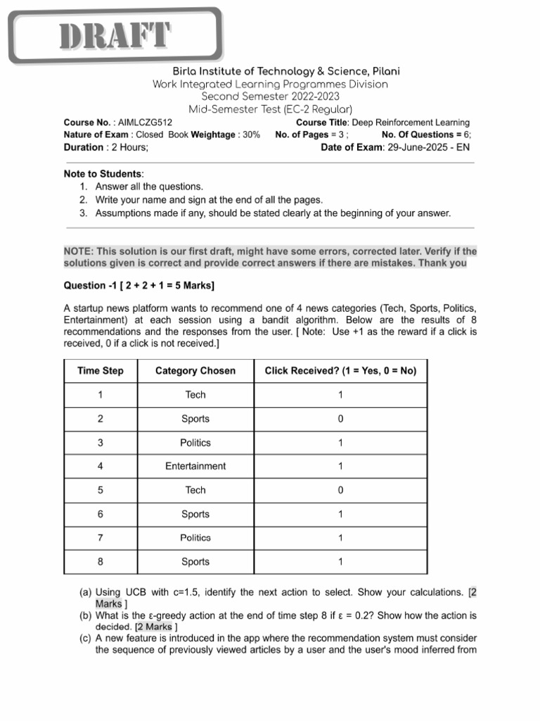 Sample QP-1 | PDF