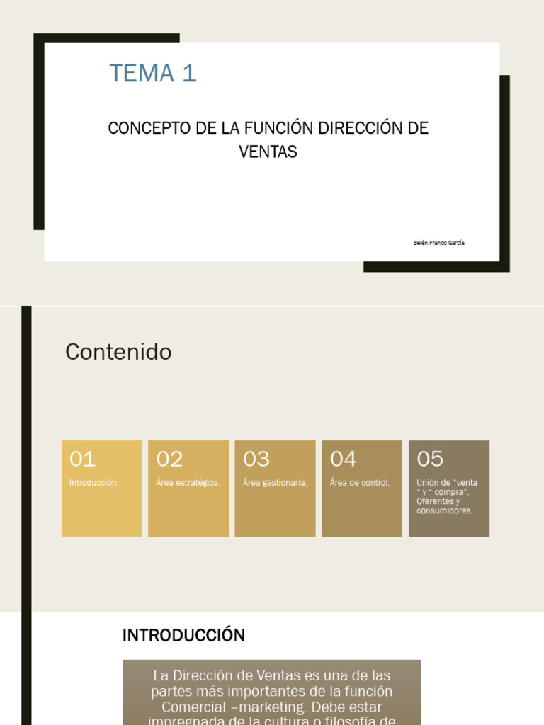 Función y Estrategias en Dirección de Ventas | PDF | Marketing | Business