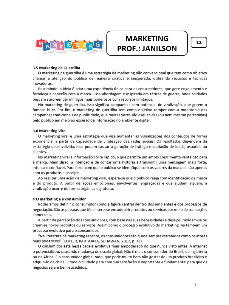 Estratégias de Marketing Inovadoras | PDF | Marketing | Mercado (economia)