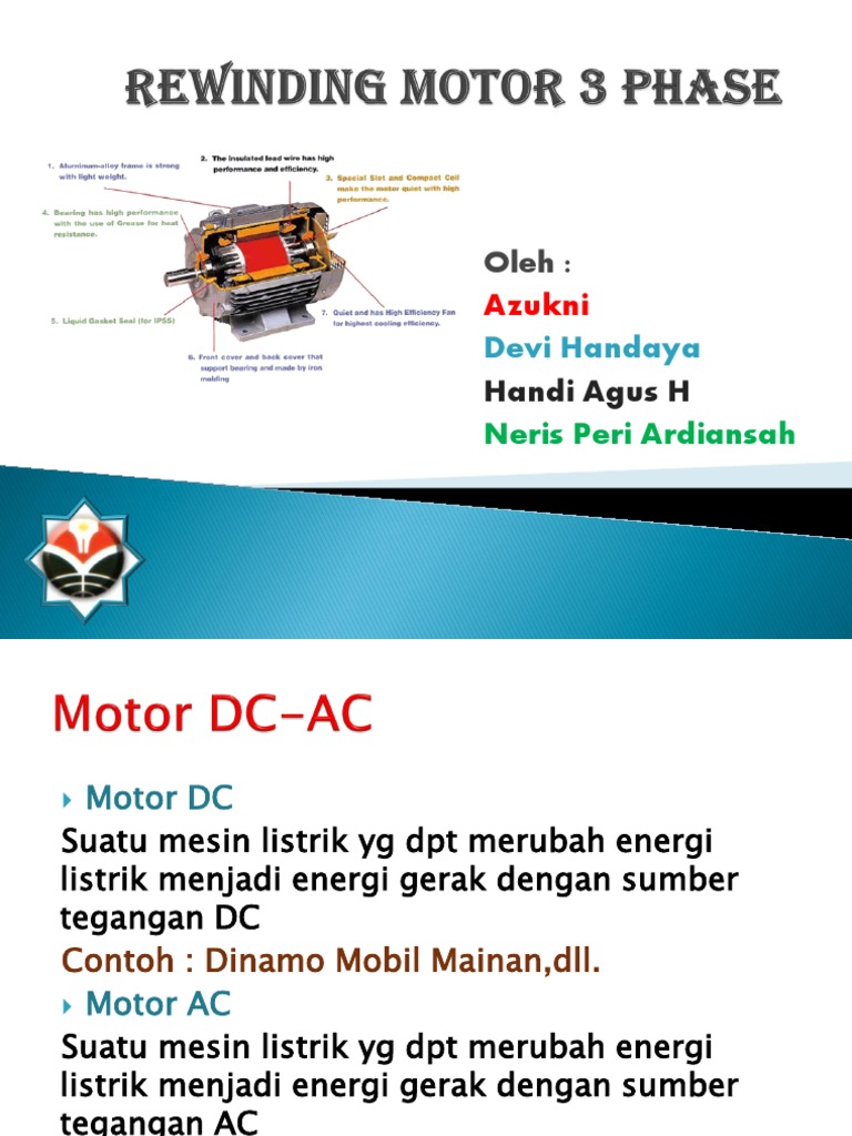 Rewinding Motor Listrik 3 Phase | PDF | Metode & Bahan Ajar