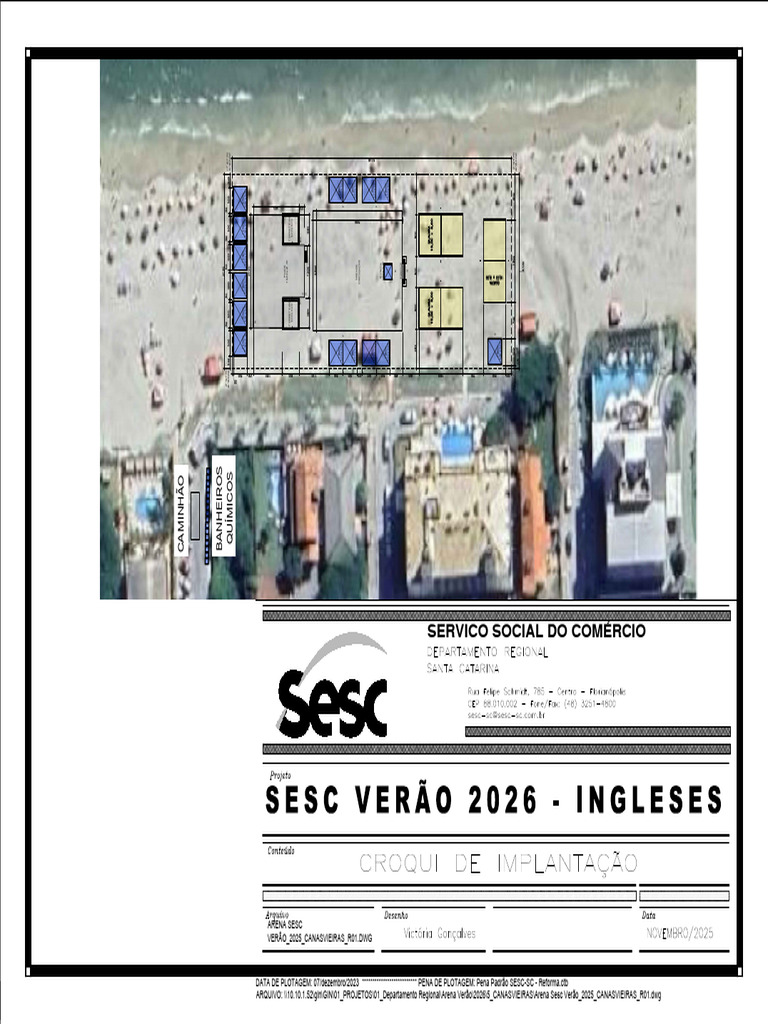 Arena SESC Verão 2026: Layout e Estruturas | PDF