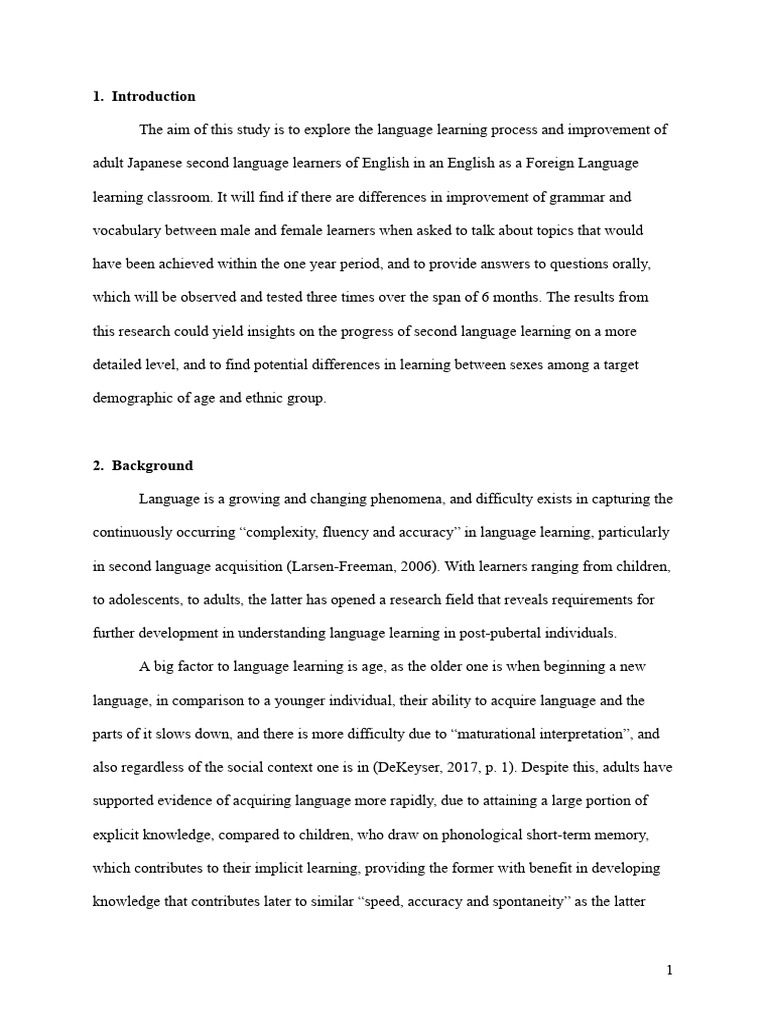 Gender Differences in English Learning | PDF | Second Language ...
