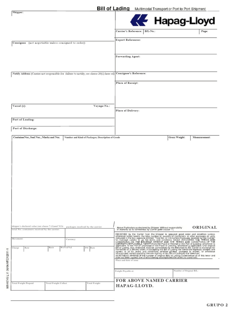 HAPAG-LLOYD Shipping Reference Guide | PDF | Cargo | Supply Chain ...