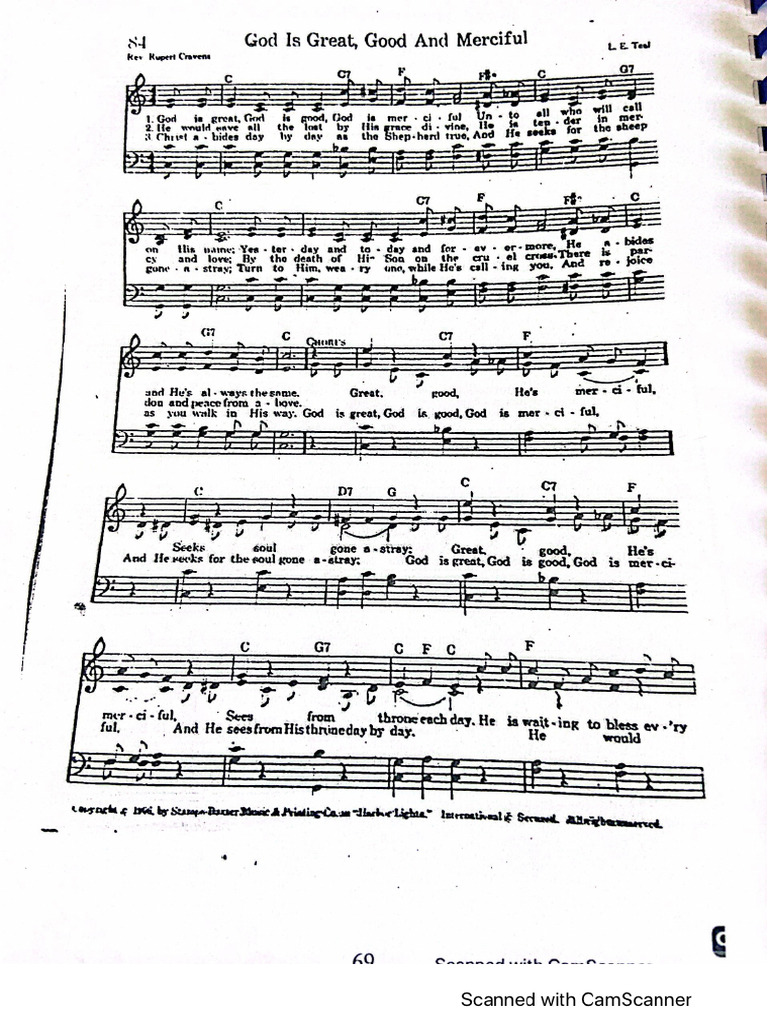 God is Good, Great and Merciful | PDF
