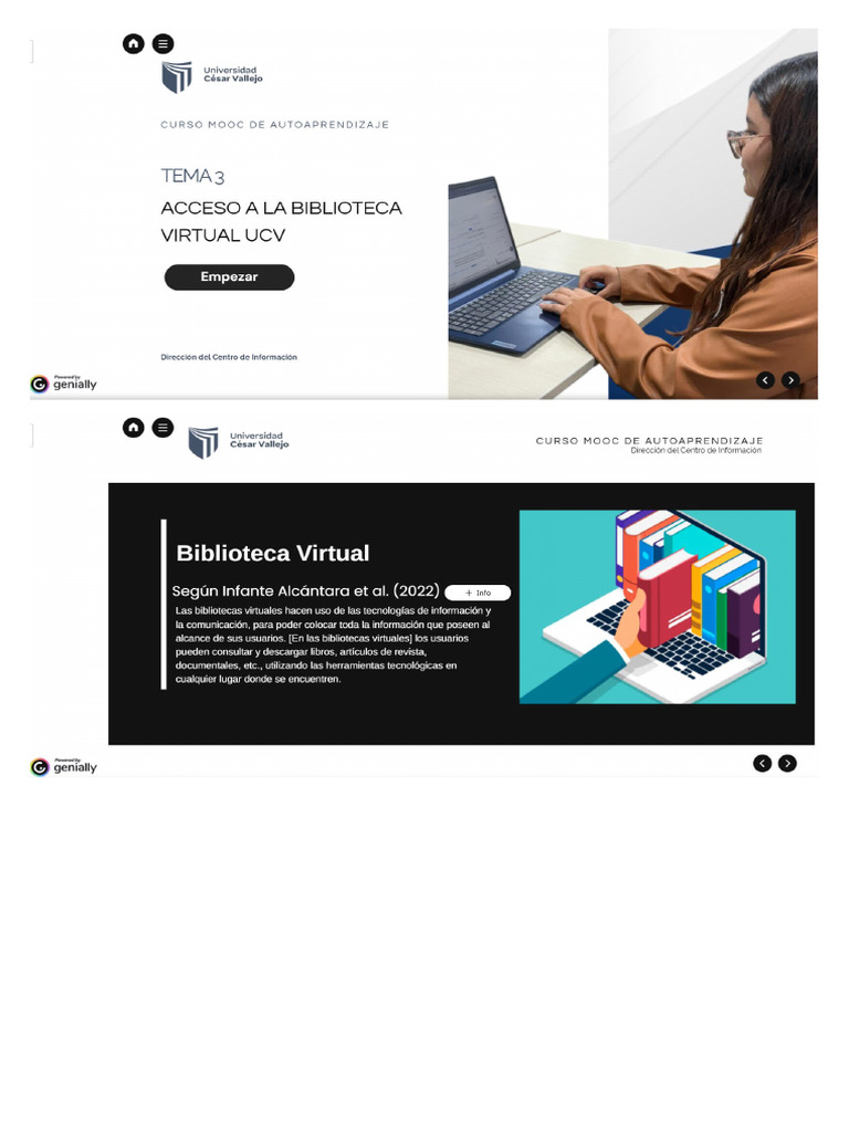 Tema 3 Acceso A La Biblioteca Virtual Ucv | PDF