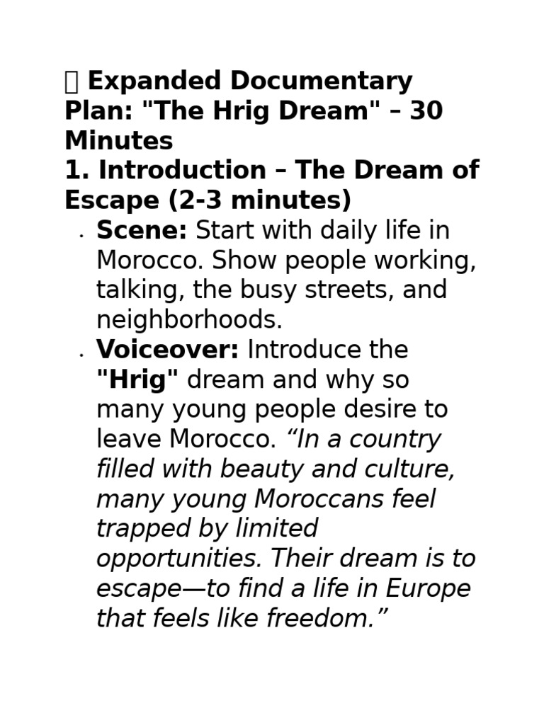 The Hrig Dream: Youth Migration in Morocco | PDF | Behavioural Sciences ...