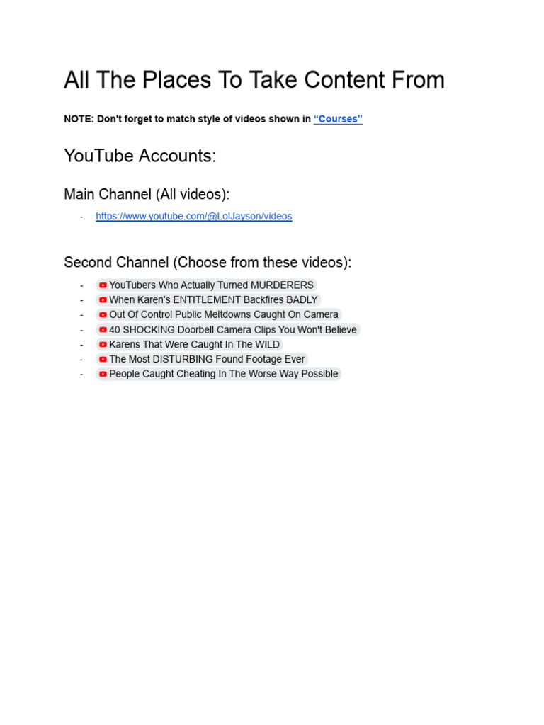 Jayson Roby Content Folder | PDF