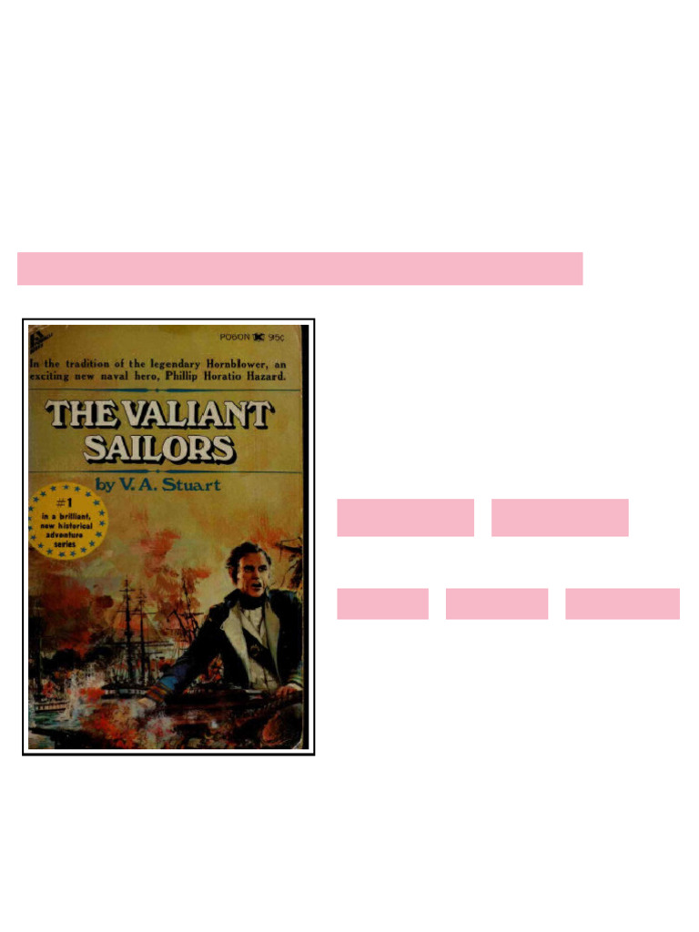 The Valiant Sailors First American Edition. Edition V. A. Stuart ...