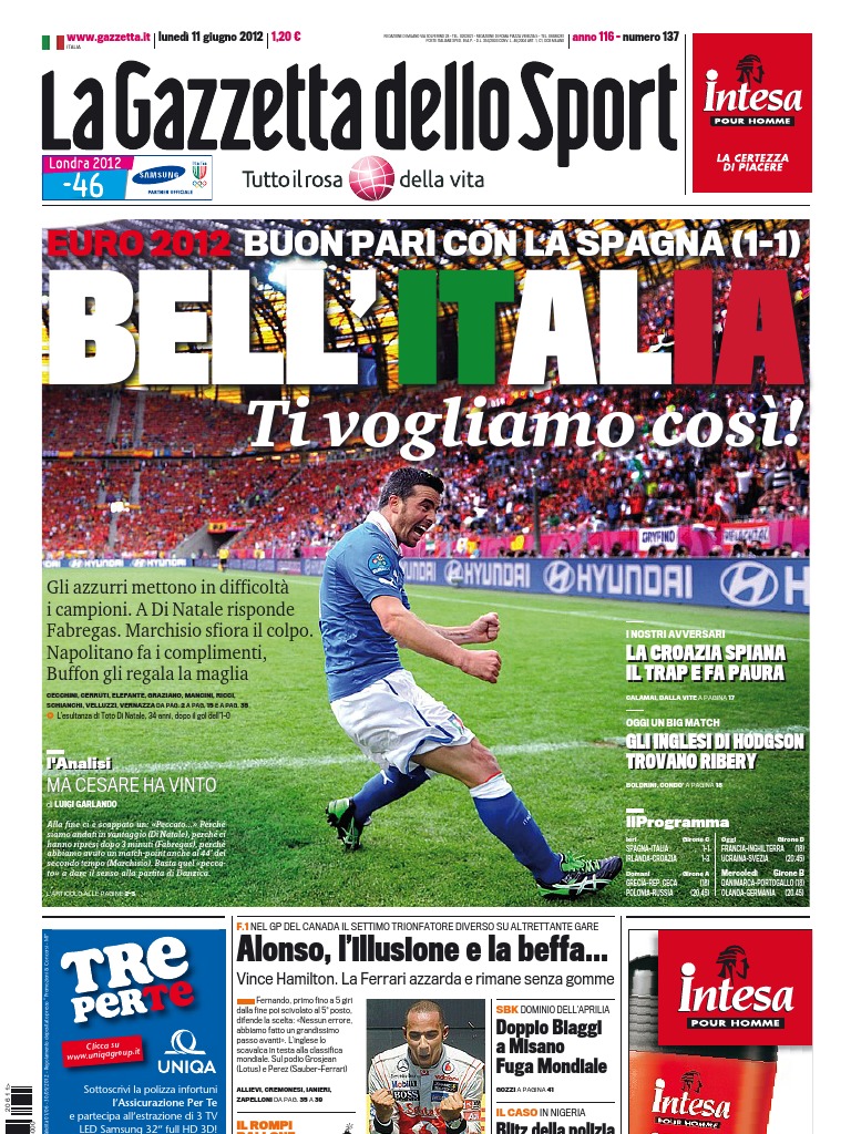 LaGazzettaDelloSport-11 06 2012 | PDF, image size:768x1024