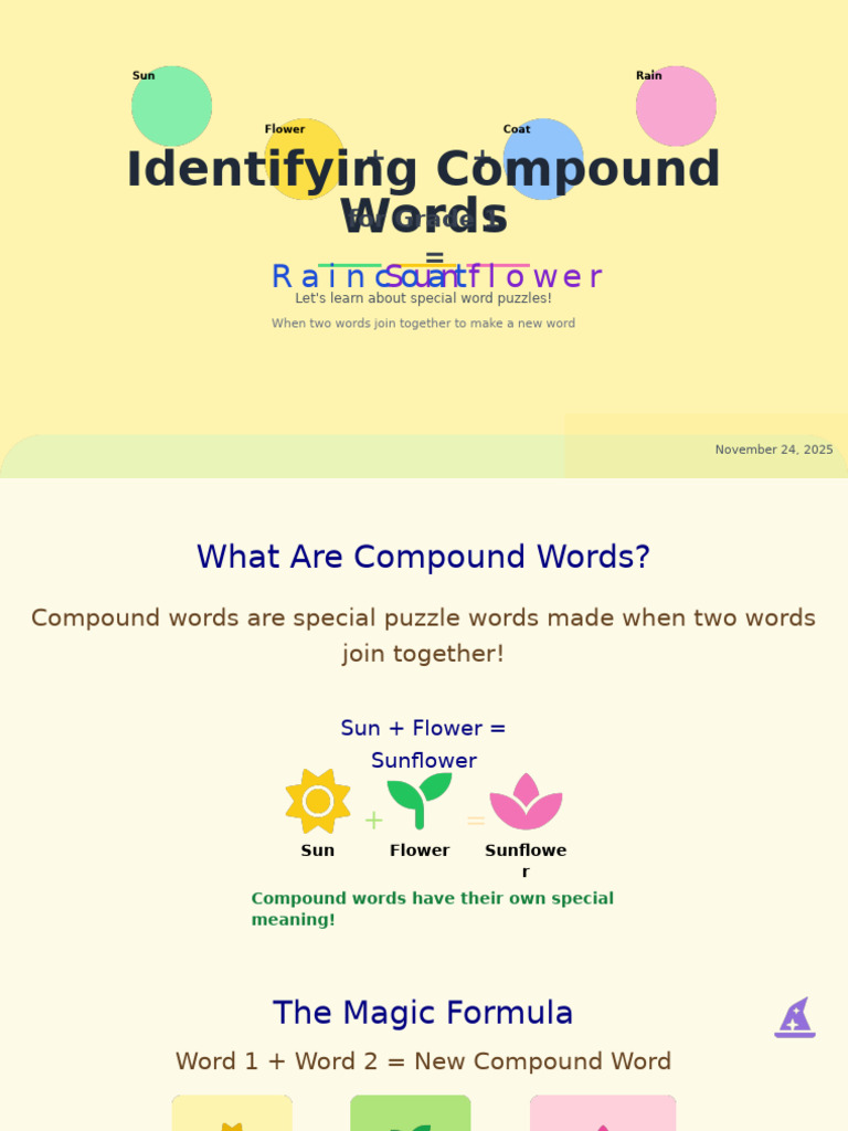 Understanding Compound Words for Kids | PDF