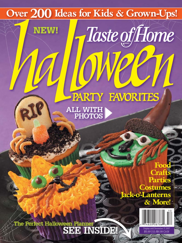 Taste of Home Halloween PDF Cakes Butter