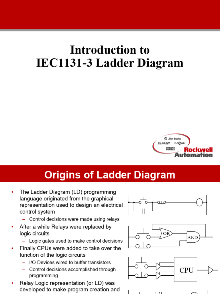 IEC 1131-3 Ladder Diagram Overview | PDF | Logic Gate | Electronic Design