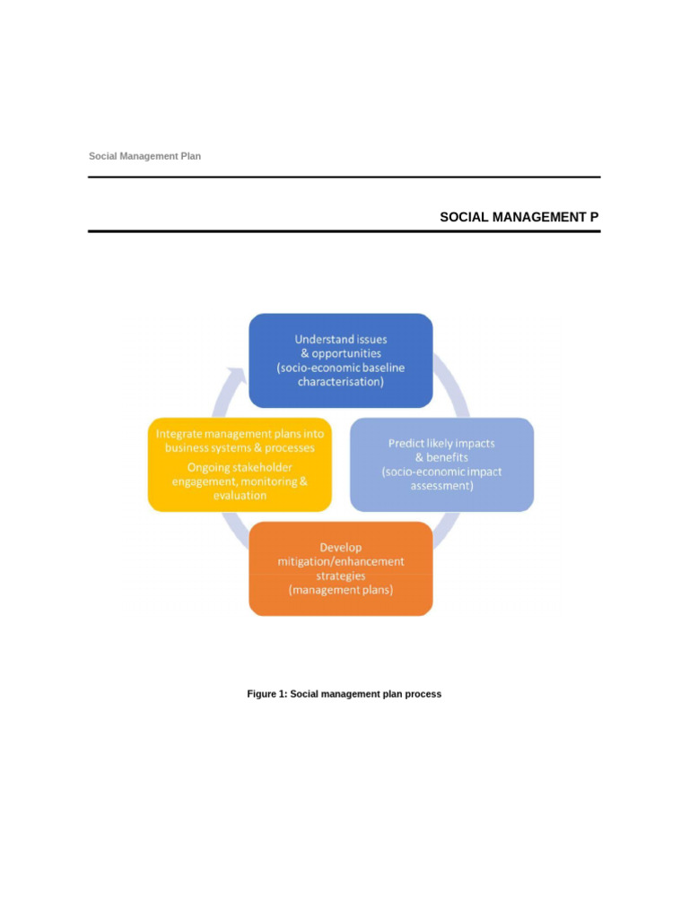 Social Management Plan Overview | PDF | Employment | Procurement