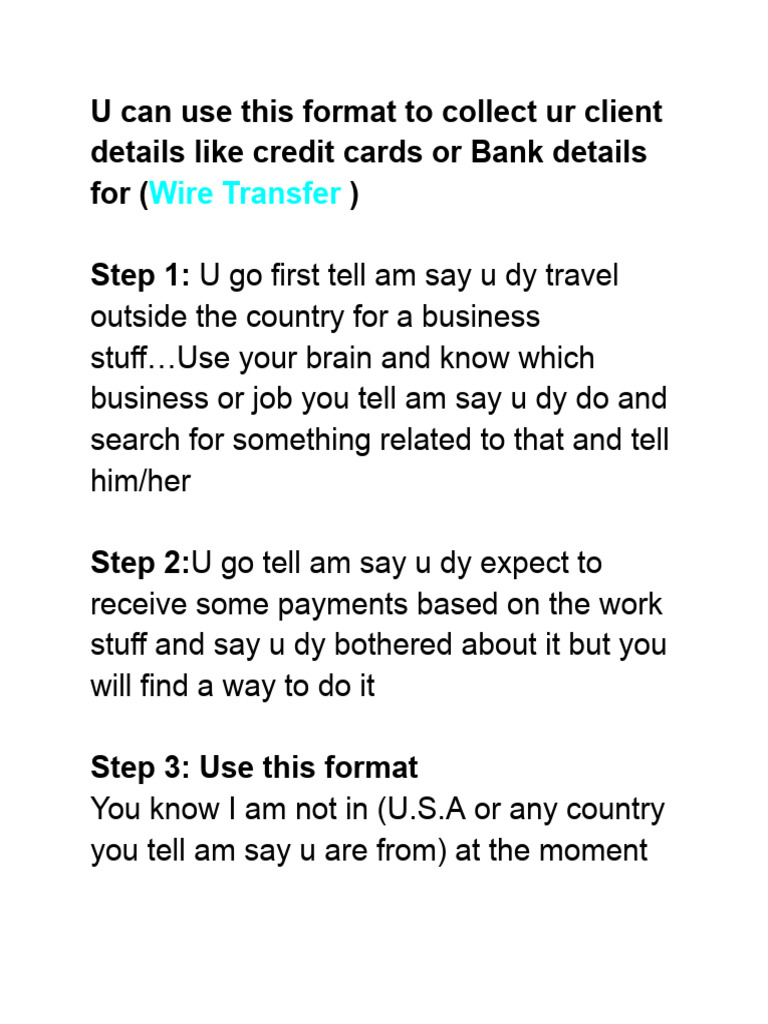 How to Collect Bànk or Crêdit Càrd Detàils Part 2_250928_101540 | PDF ...