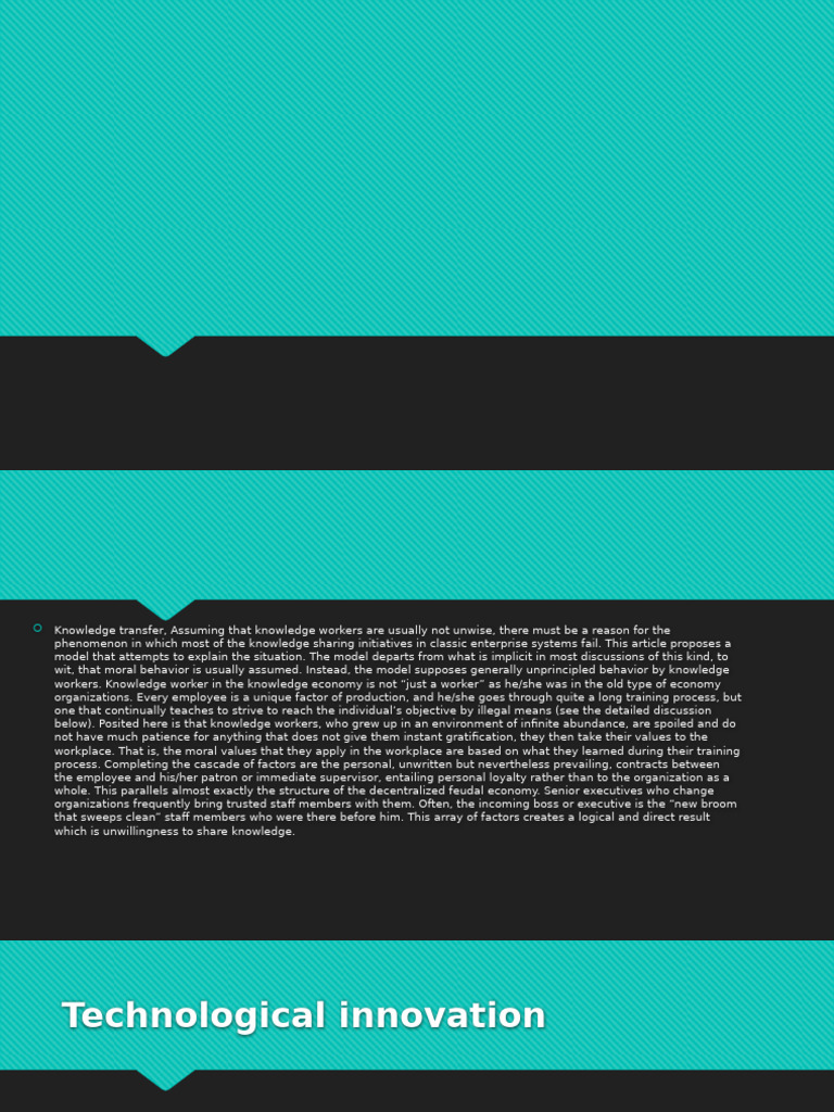 Knowledge Sharing Failures in Enterprises | PDF | Knowledge | Gothic ...