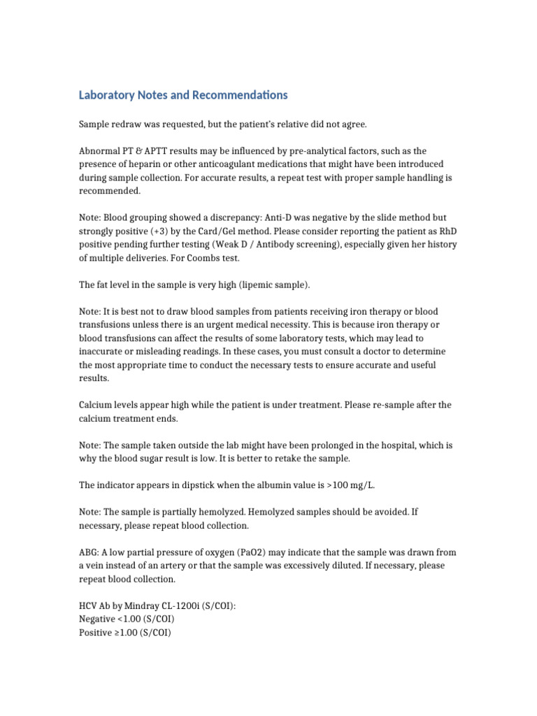 Laboratory Sample Collection Guidelines | PDF | Blood | Blood Transfusion