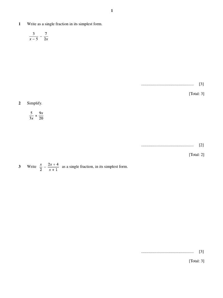 Simplifying Fractions Guide | PDF