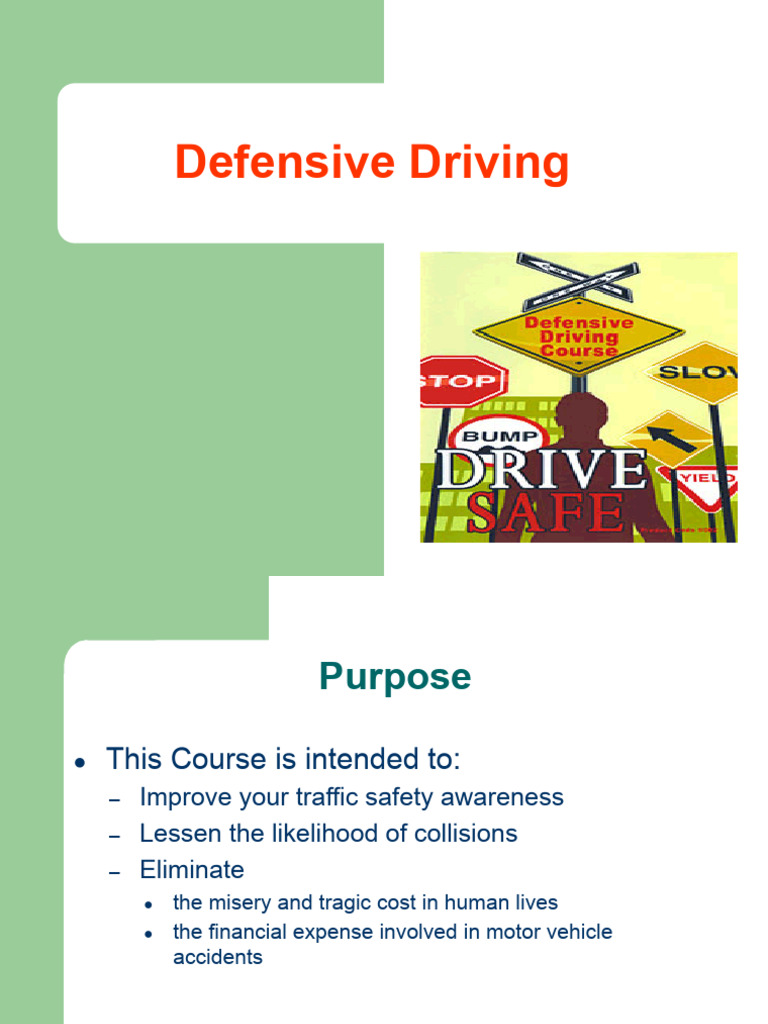 Defensive Driving Training | PDF | Traffic Collision | Driving