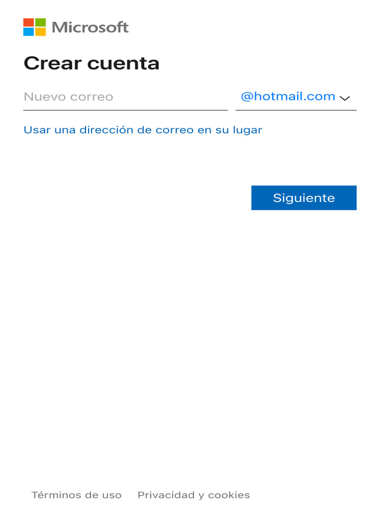 Crear cuenta en Hotmail fácilmente | PDF