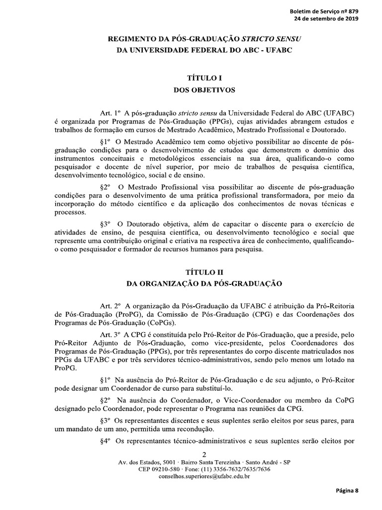 regimento_propg_2019 | PDF