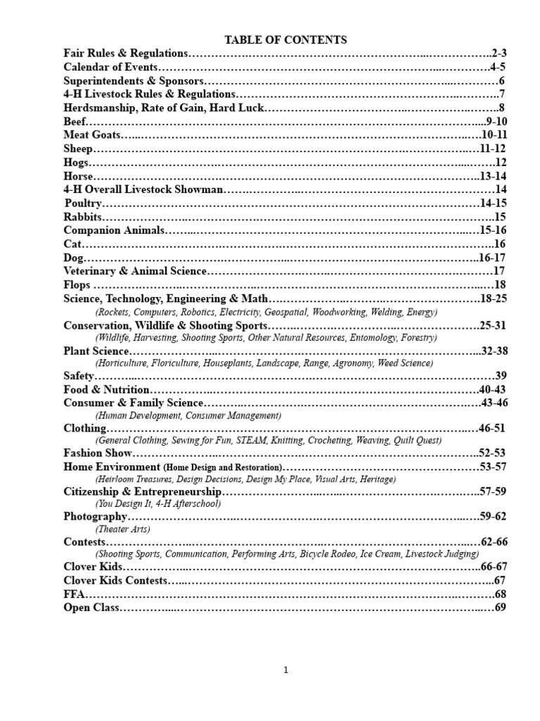 2024 Merrick County Fair Guide | PDF | Cattle | Sheep