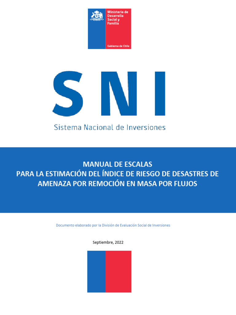 Manual de Escalas IRD Amenaza Por Remocion en Masa -Sep2022 | PDF ...