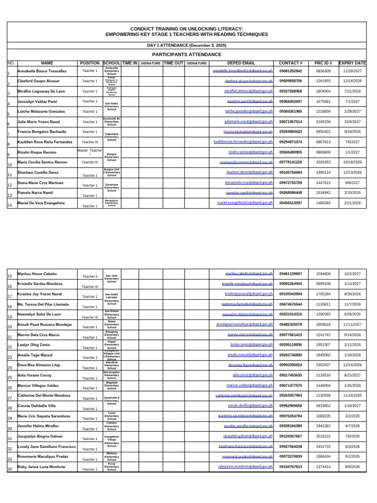 34 Lang PD Program Training | PDF