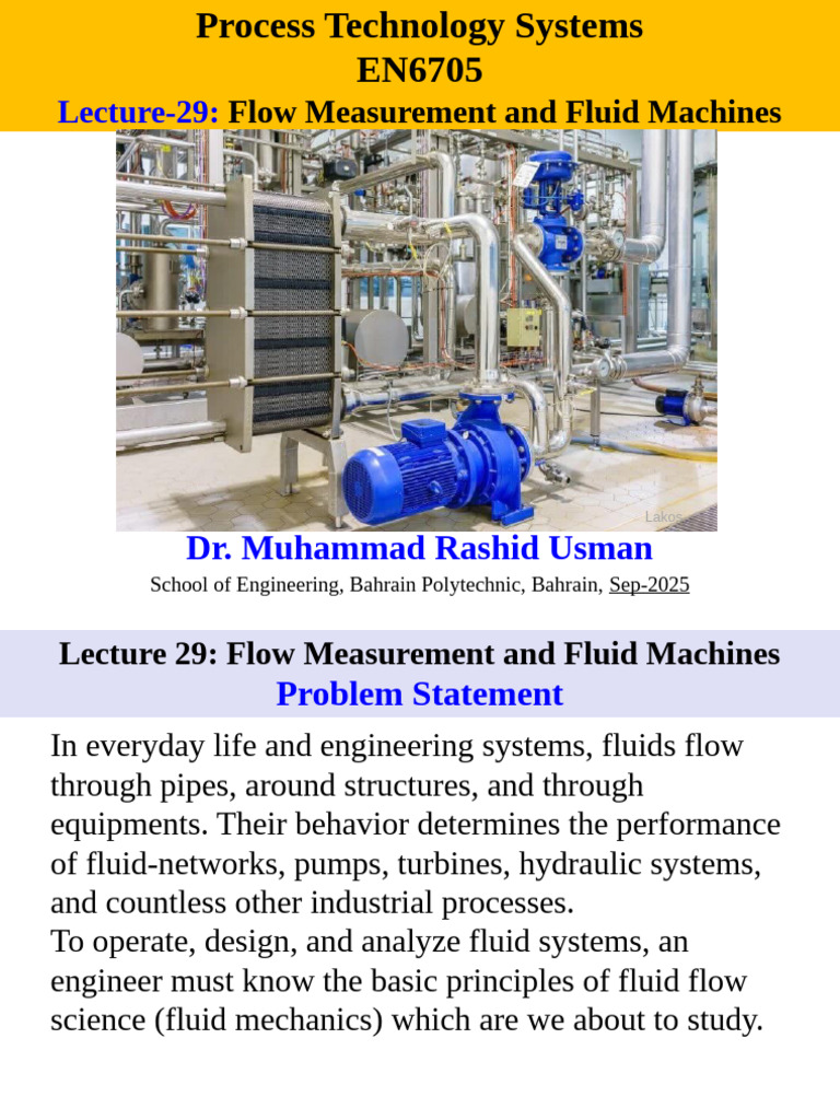 Flow Measurement and Fluid Machines | PDF | Pump | Flow Measurement