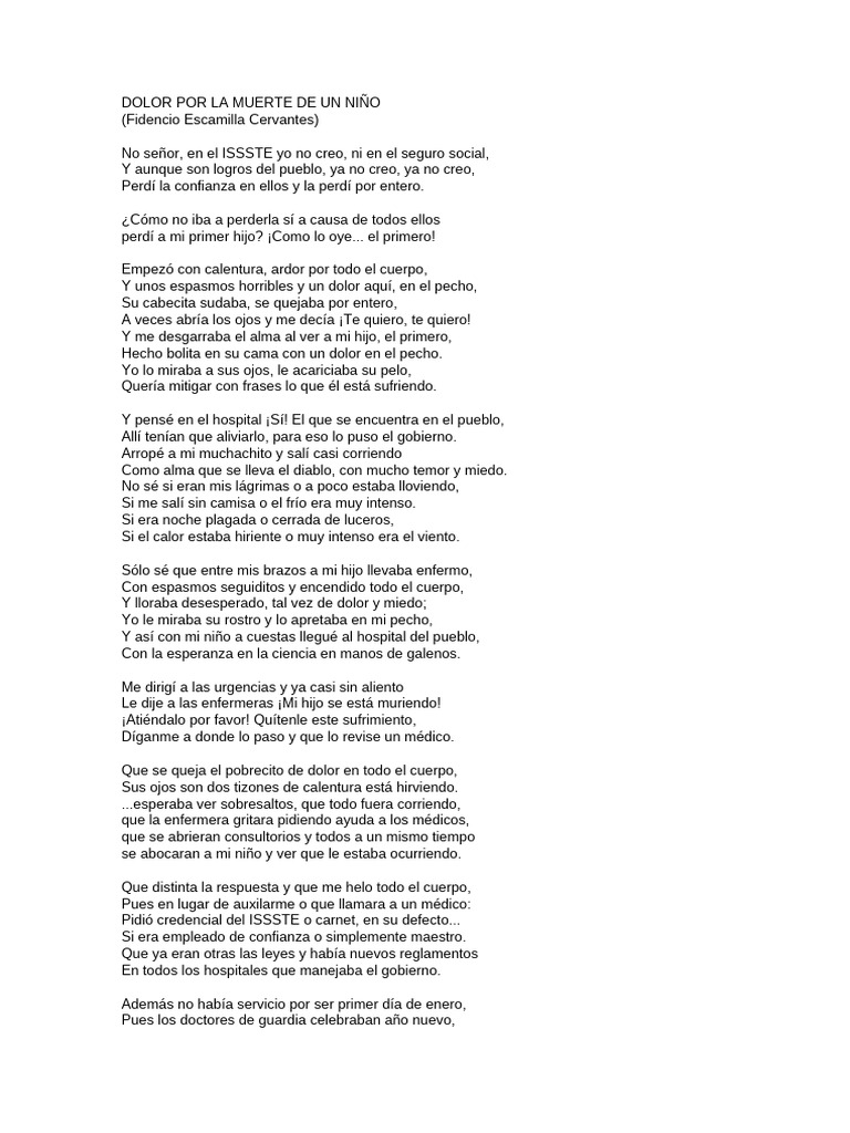 Dolor y pérdida: la muerte de un hijo | PDF | Medicina