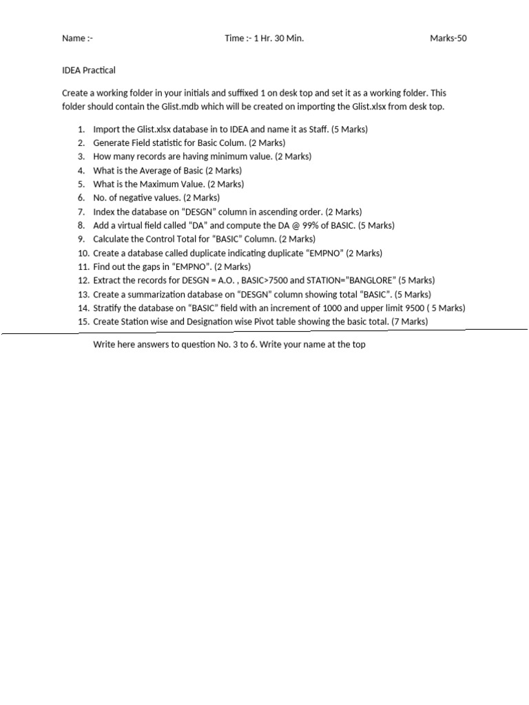 IDEA Practical | PDF