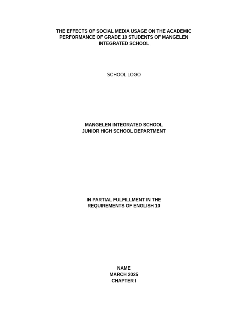 Social Media Impact on Grade 10 Students | PDF | Social Media | Popular ...