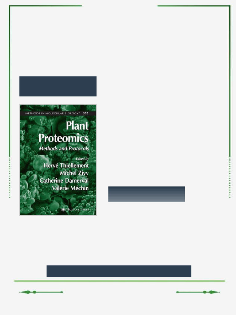 Plant Proteomics Methods and Protocols 1st Edition Valérie Méchin ebook ...
