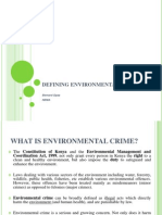 Environmental Crime - Definition