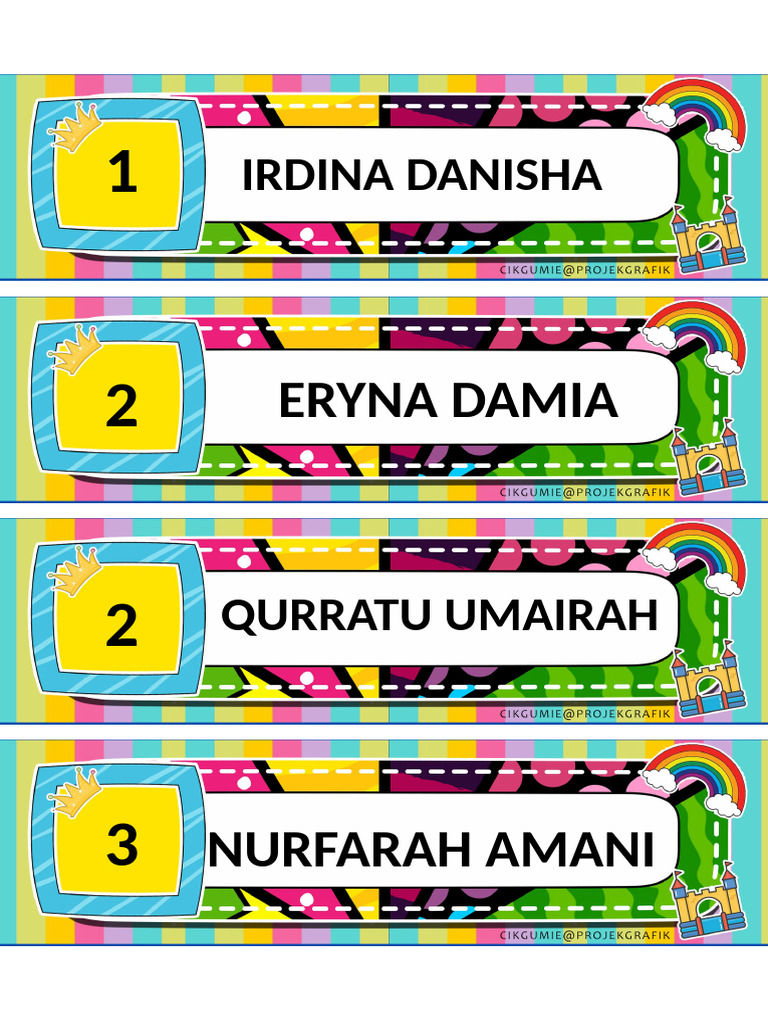 Label Rak 3 Champion | PDF