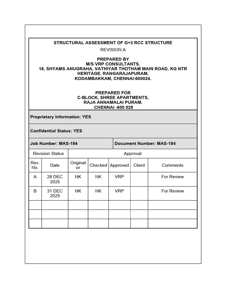 Structural Assessment of Shree Apartments | PDF | Concrete | Corrosion