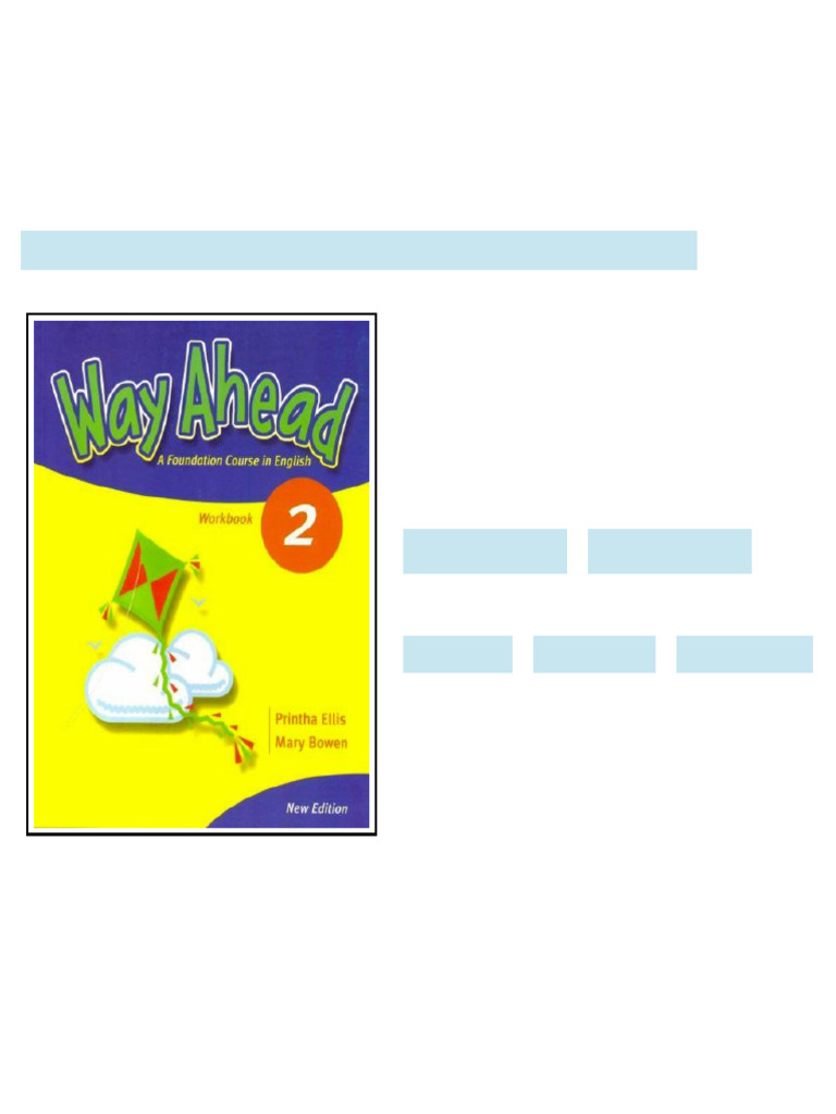 Way Ahead 2 WB Revised P. Ellis - Ebook and Textbook Resources | PDF