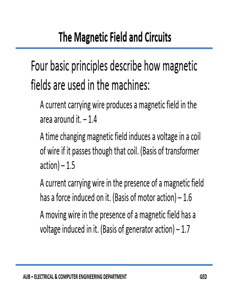 Magnetic Fields in Electrical Machines | PDF | Magnetic Field ...