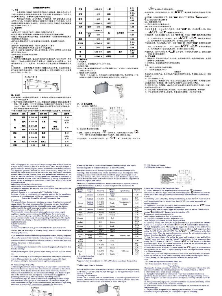 IR Infrared TS380-384manual | PDF