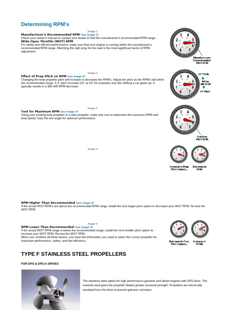 Optimizing Boat RPM with Propeller Adjustments | PDF | Propeller ...