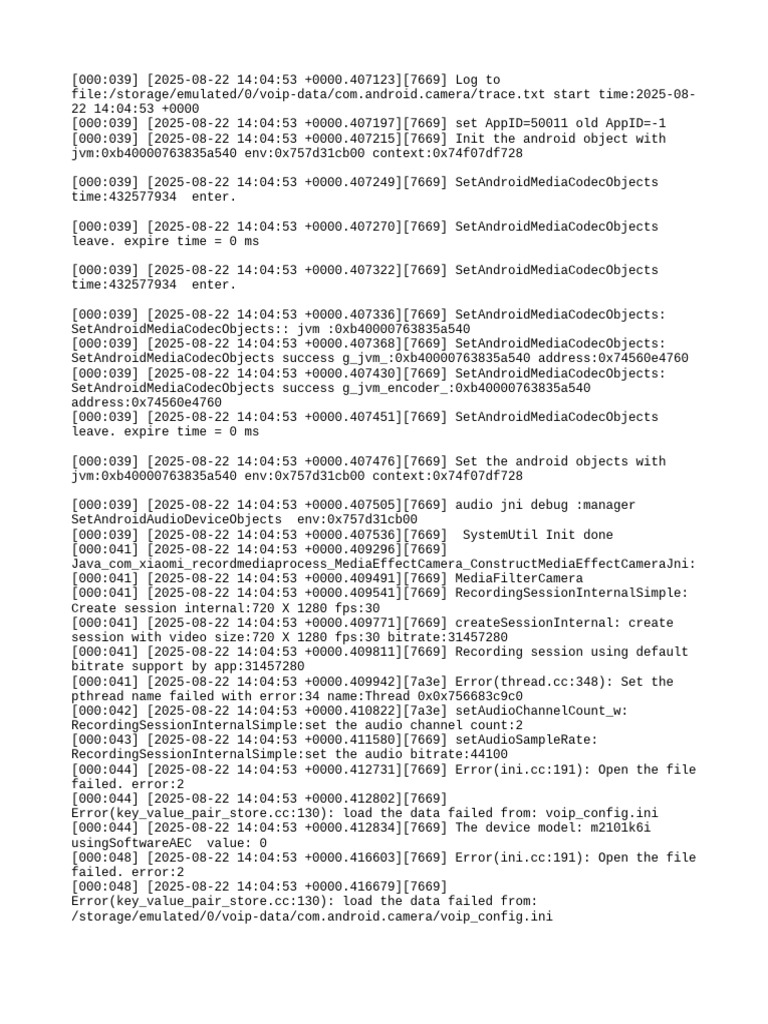 Android Camera Media Processing Log | PDF | Shader | Digital Technology