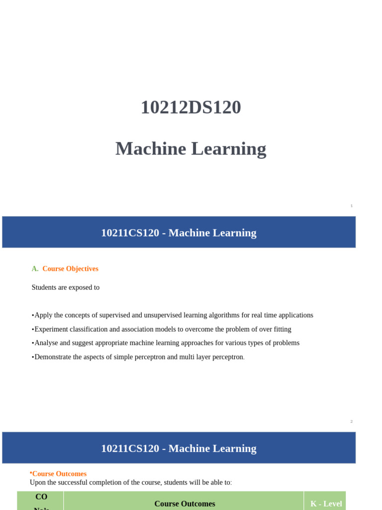 Machine Learning Course Overview | PDF | Databases | Data Mining
